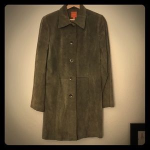 Olive suede jacket